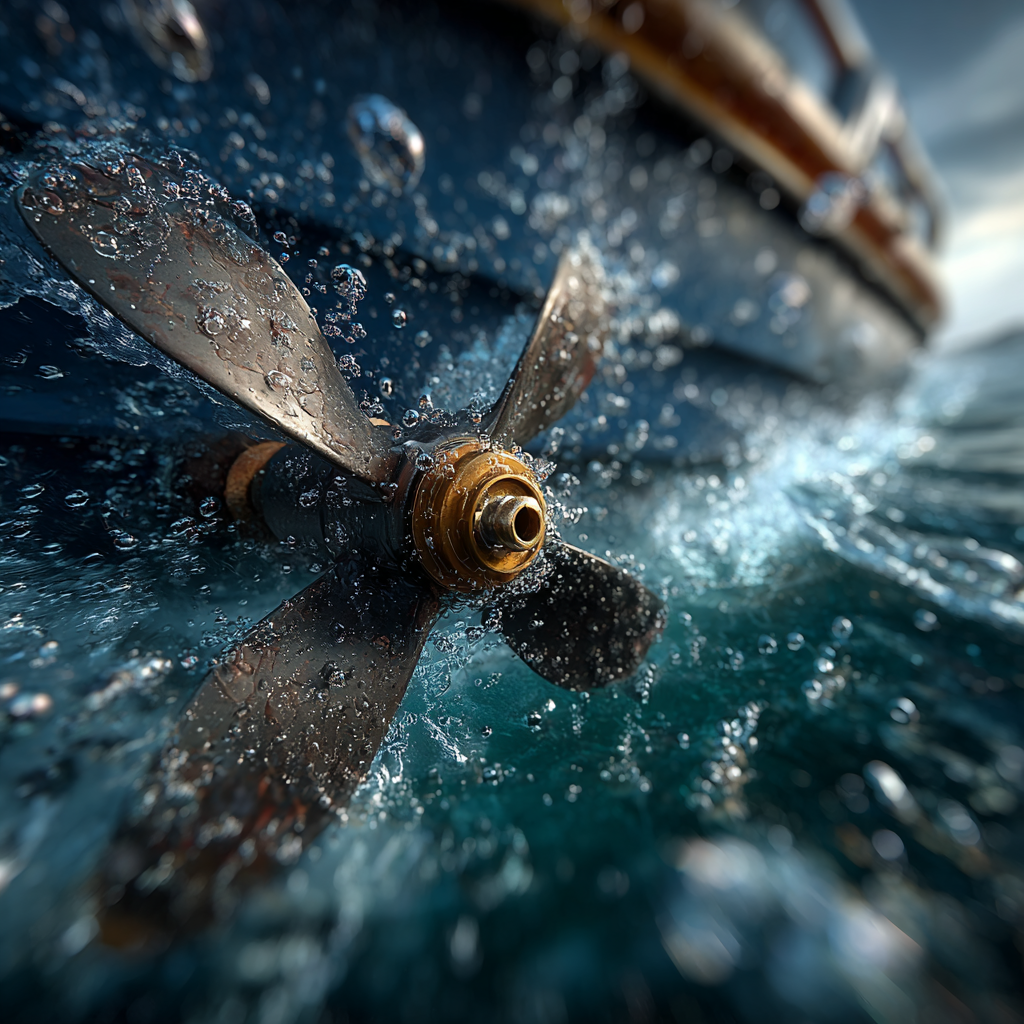 Лодка ПВХ на глиссировании: корпус выровнен, минимальный контакт с водой